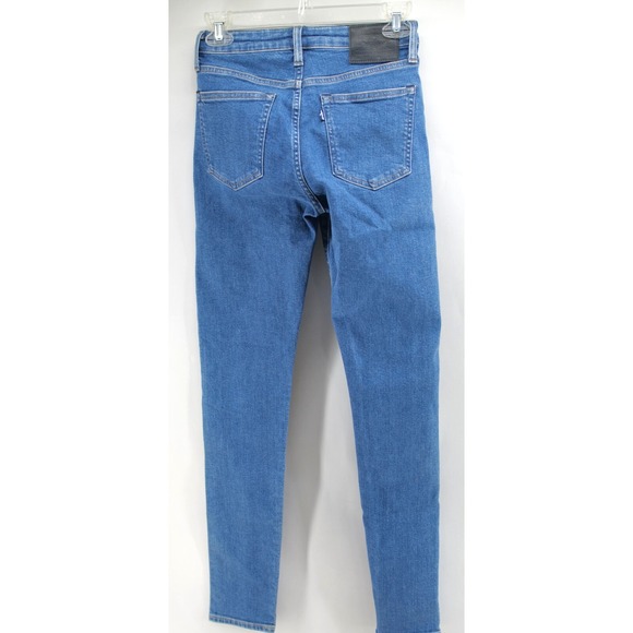 Levi's Selvedge Black Label 721 High Rise Skinny Jeans Pocket Detail Size 27 - Picture 7 of 11